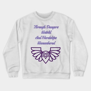 Labyrinth Poem Purple Crewneck Sweatshirt